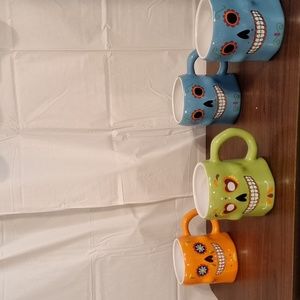 Colorful  Skull Mugs
